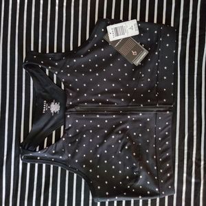 Torrid star print zip up sports bra size 2X